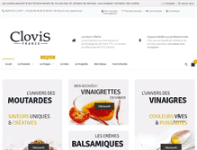 Tablet Screenshot of moutarde-clovis.com